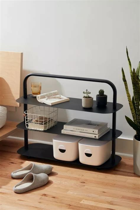 open spaces entryway storage rack